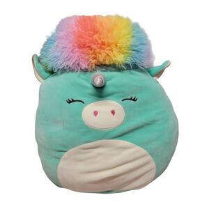 KellyToy Squishmallow 16" Squish Doo Kennedy the Mint Green Rainbow Unicorn